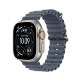 Apple Watch Ultra 3 GPS + Cellular 49mm Natural Titanium Case with Anchor Blue Ocean Band